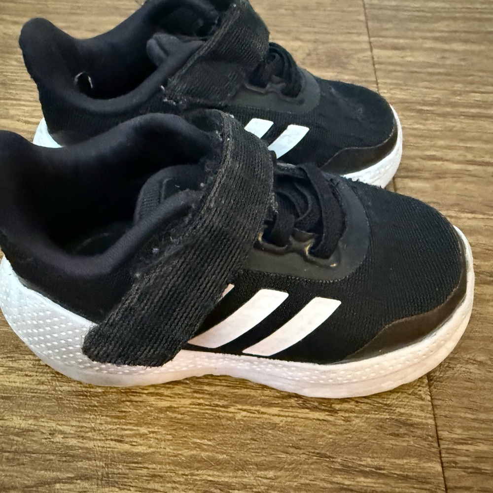 adidas Black and White Toddler Athletic Sneakers